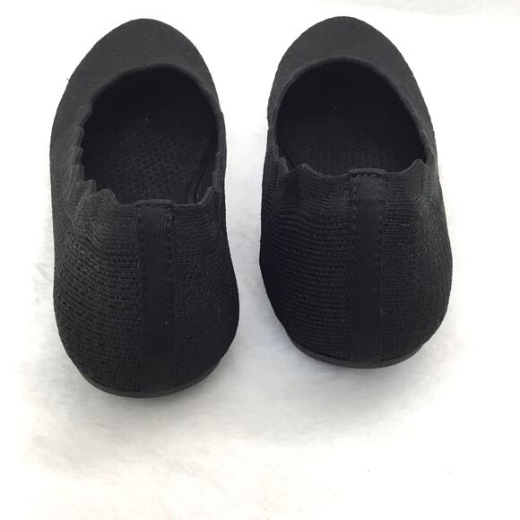 SKECHERS Cleo Recycled Washable Knit Flats Love Spell Black 6.5 - Picture 3 of 7